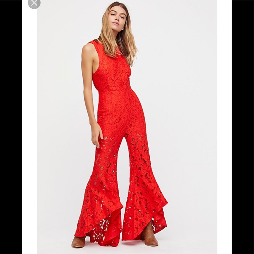 Free People Rise and Shine Lace jumpsuit 6